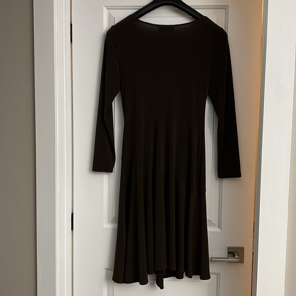 Dark Brown Jersey Dress - Picture 4 of 4